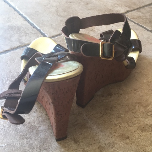 Beautiful Michael Kors Black Wedge Shoes - Picture 3 of 5